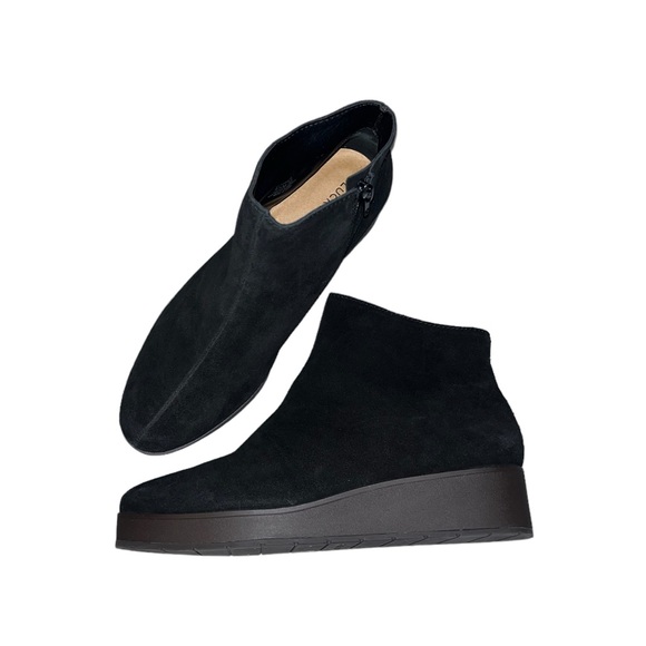 Lucky Brand Shoes - Lucky Brand Karmeya Black Suede Leather Booties